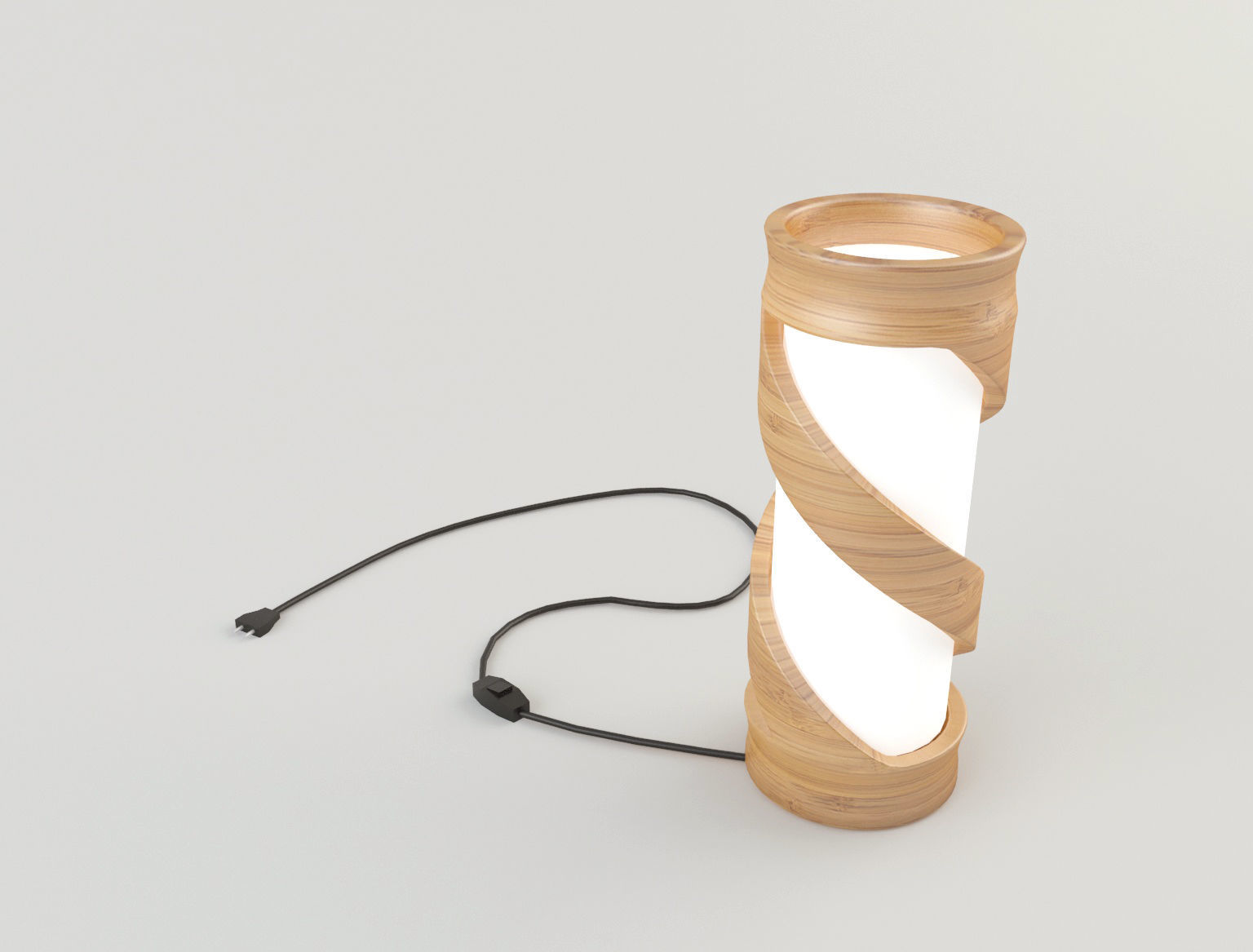 Bamboo Lamp 7 Low-poly 3D model_4