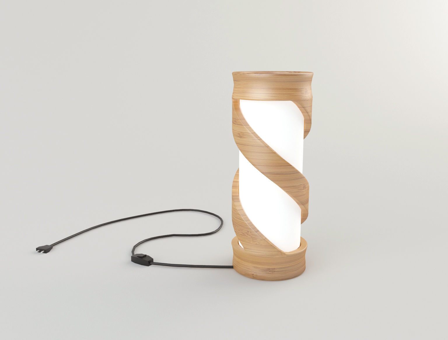 Bamboo Lamp 7 Low-poly 3D model_1