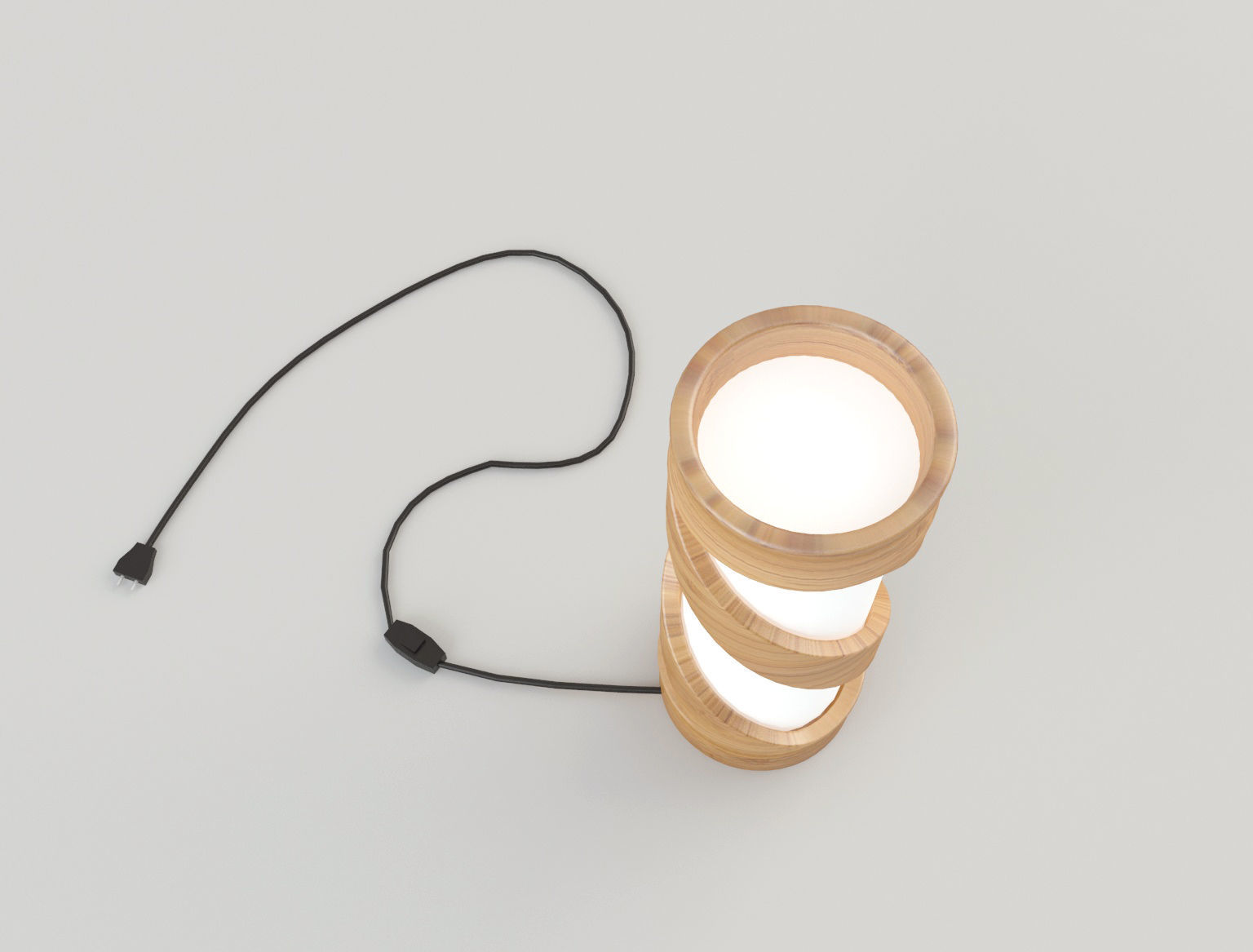 Bamboo Lamp 7 Low-poly 3D model_2