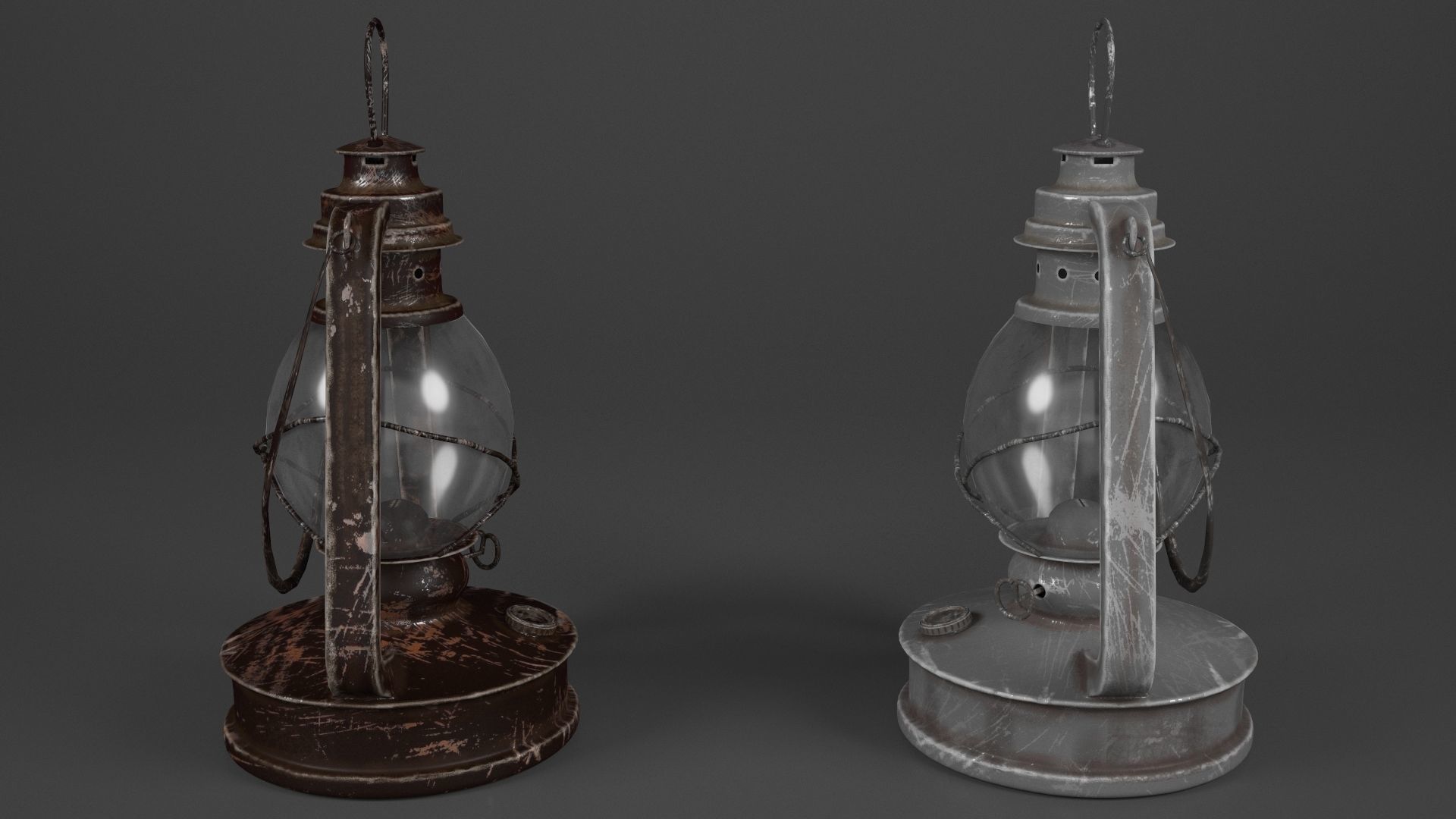 kerosene lantern 3D model_2