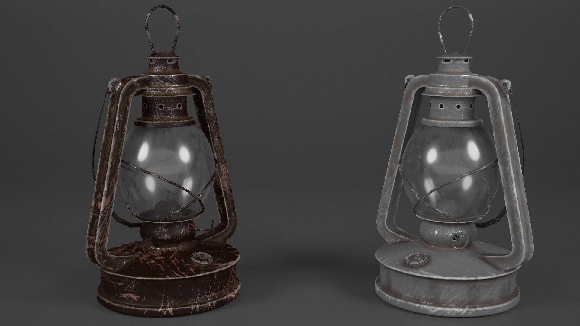 kerosene lantern 3D model_1