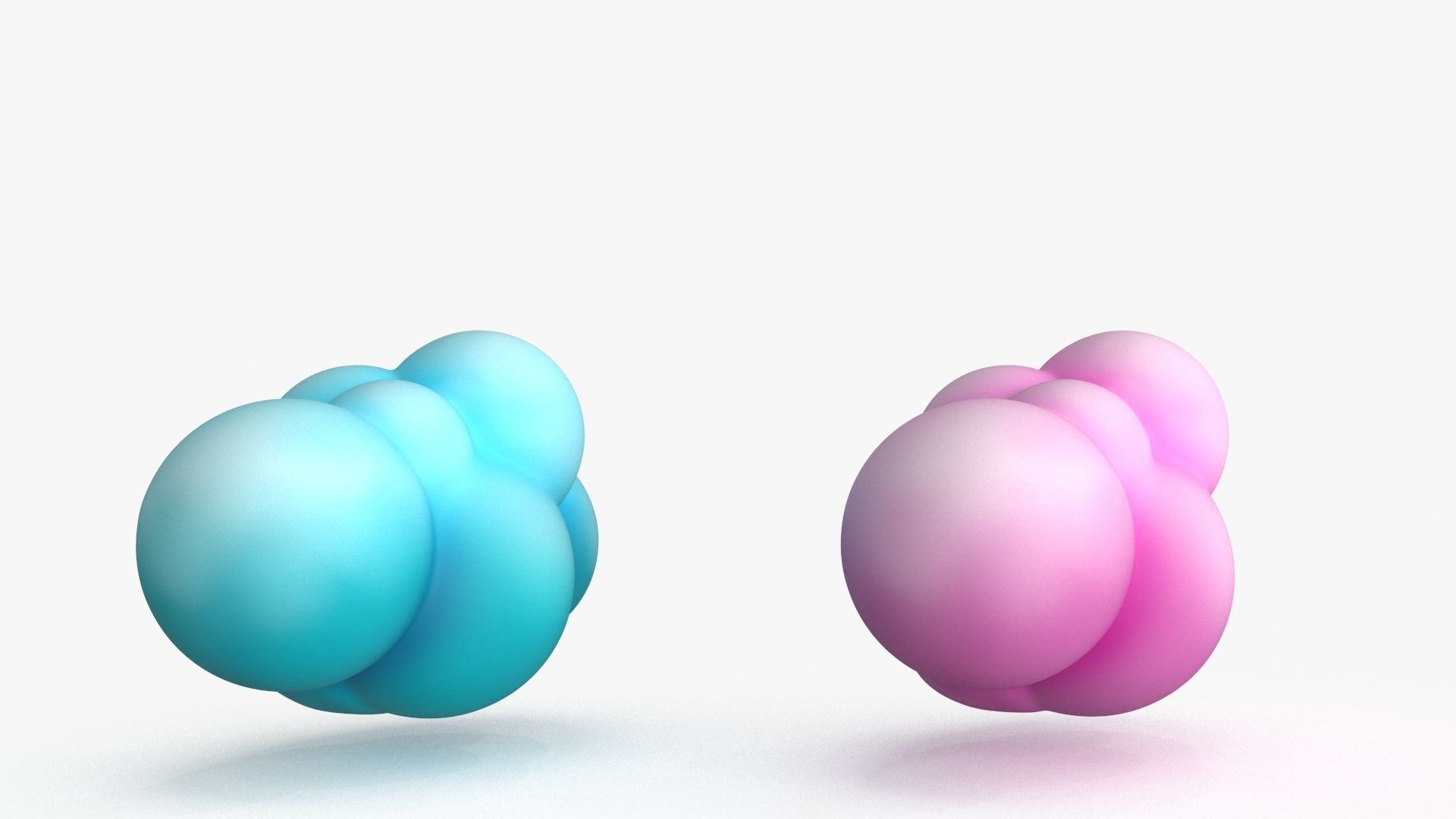 Cartoon Kawaii Cloud Low-poly 3D model_10