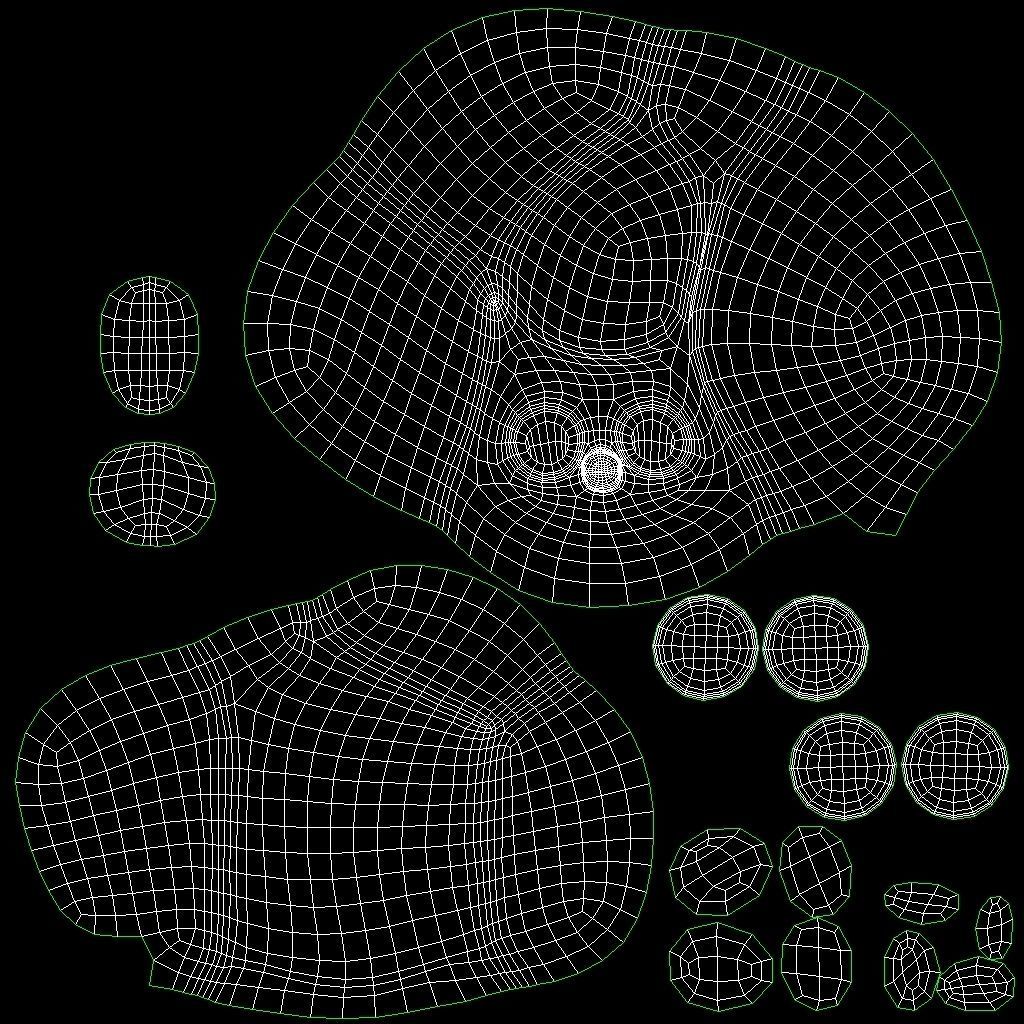 Cartoon Kawaii Cloud Low-poly 3D model_18