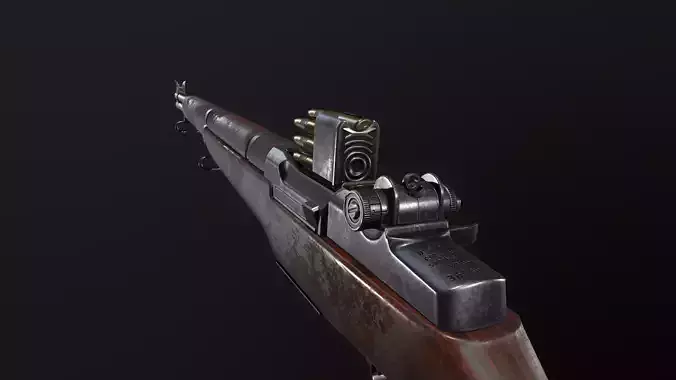 M1 Garand Low-poly 3D model