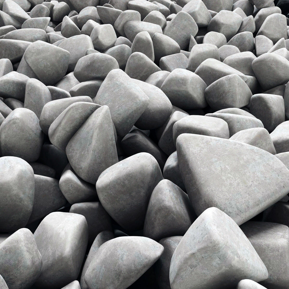 Gravel splinter decor Big kit n1 3D model_11