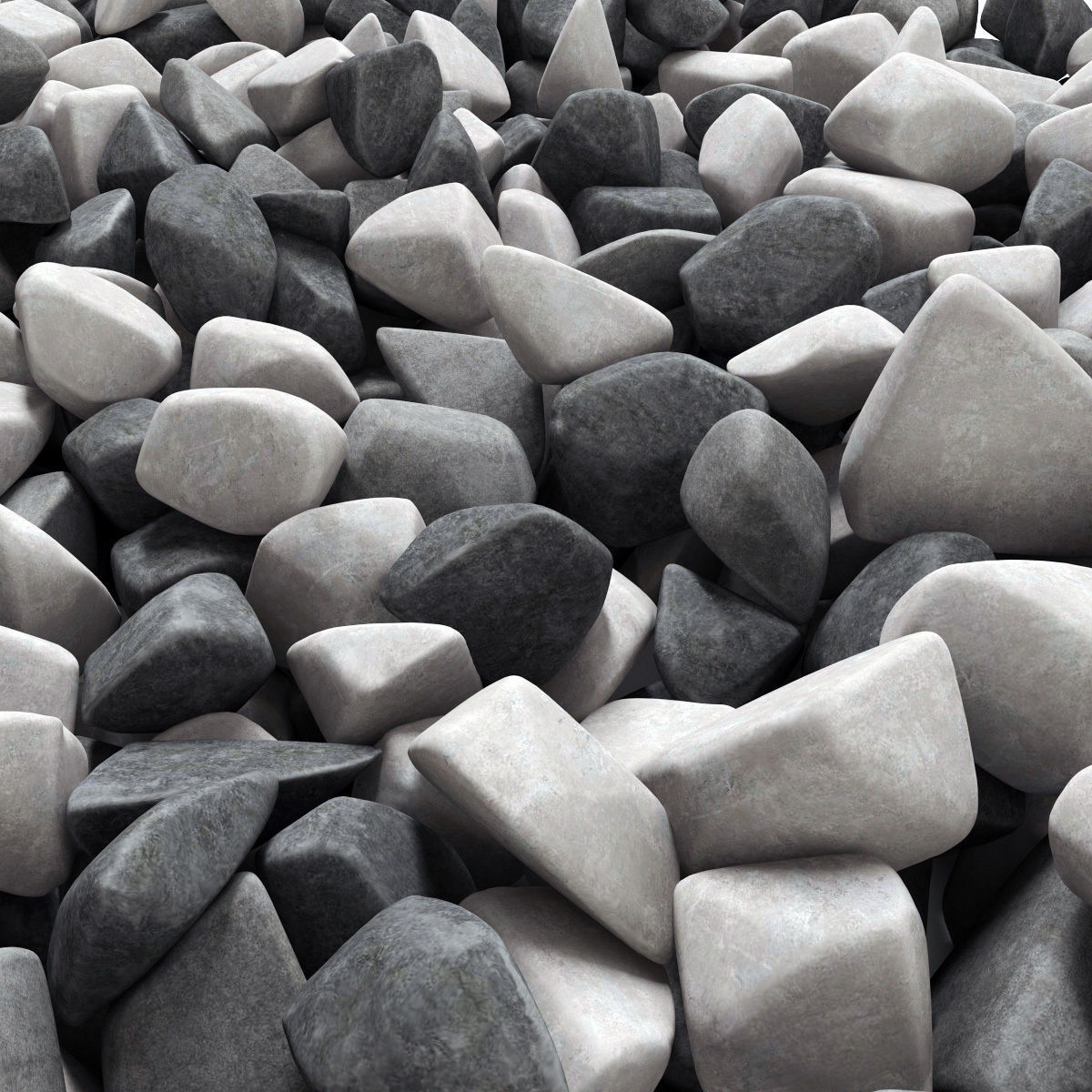 Gravel splinter decor Big kit n1 3D model_12