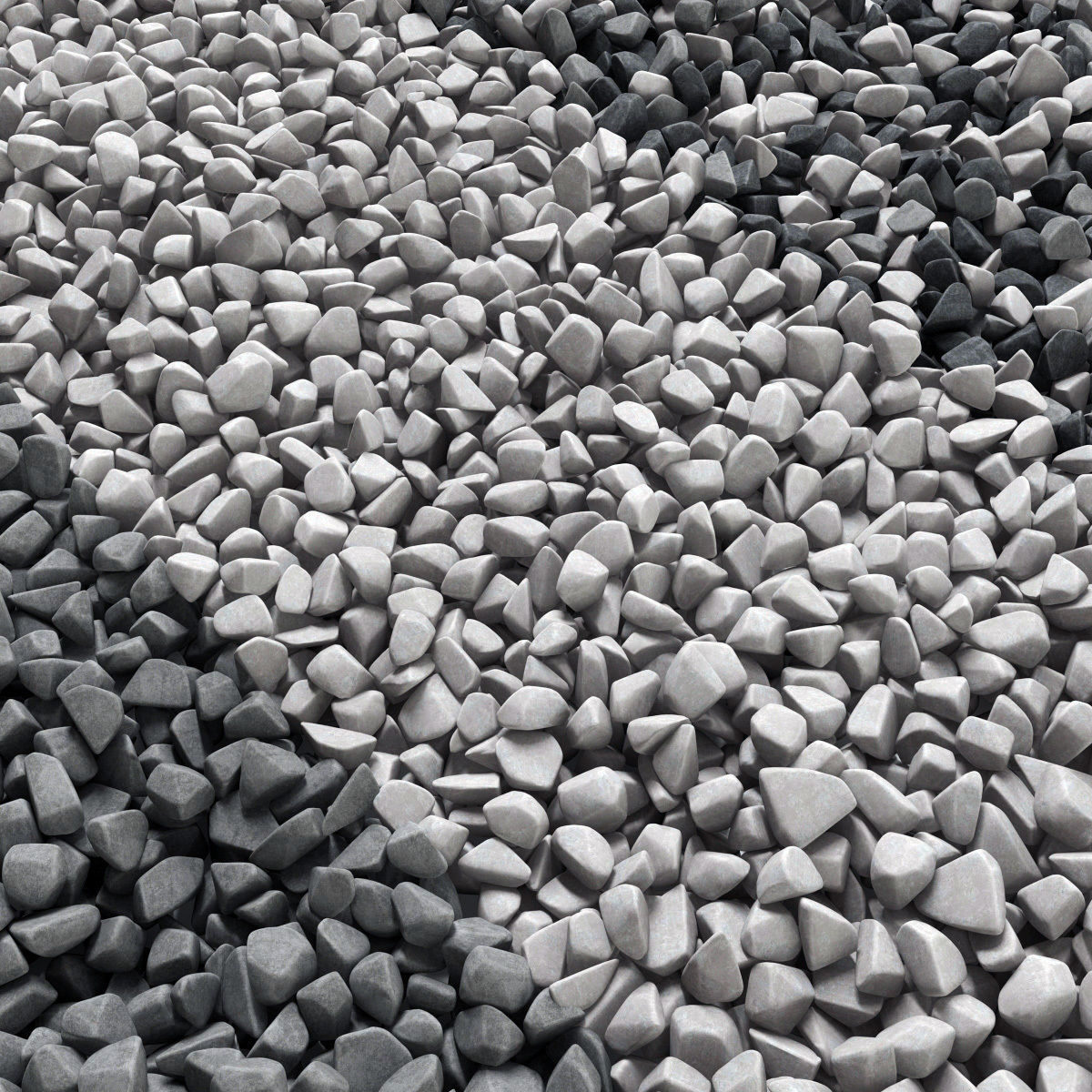 Gravel splinter decor Big kit n1 3D model_3