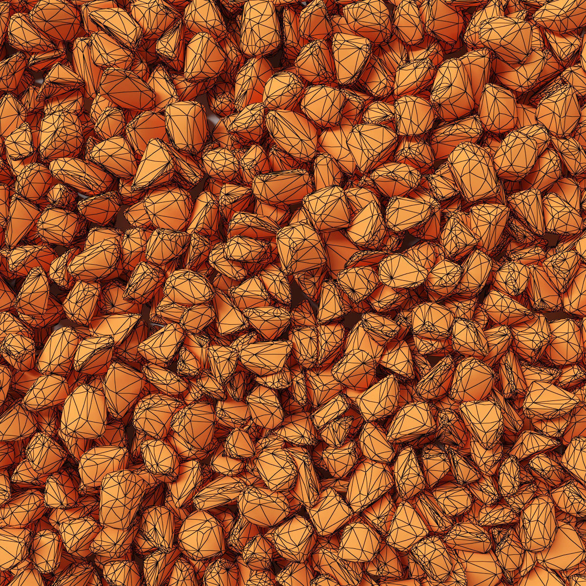 Gravel splinter decor Big kit n1 3D model_16