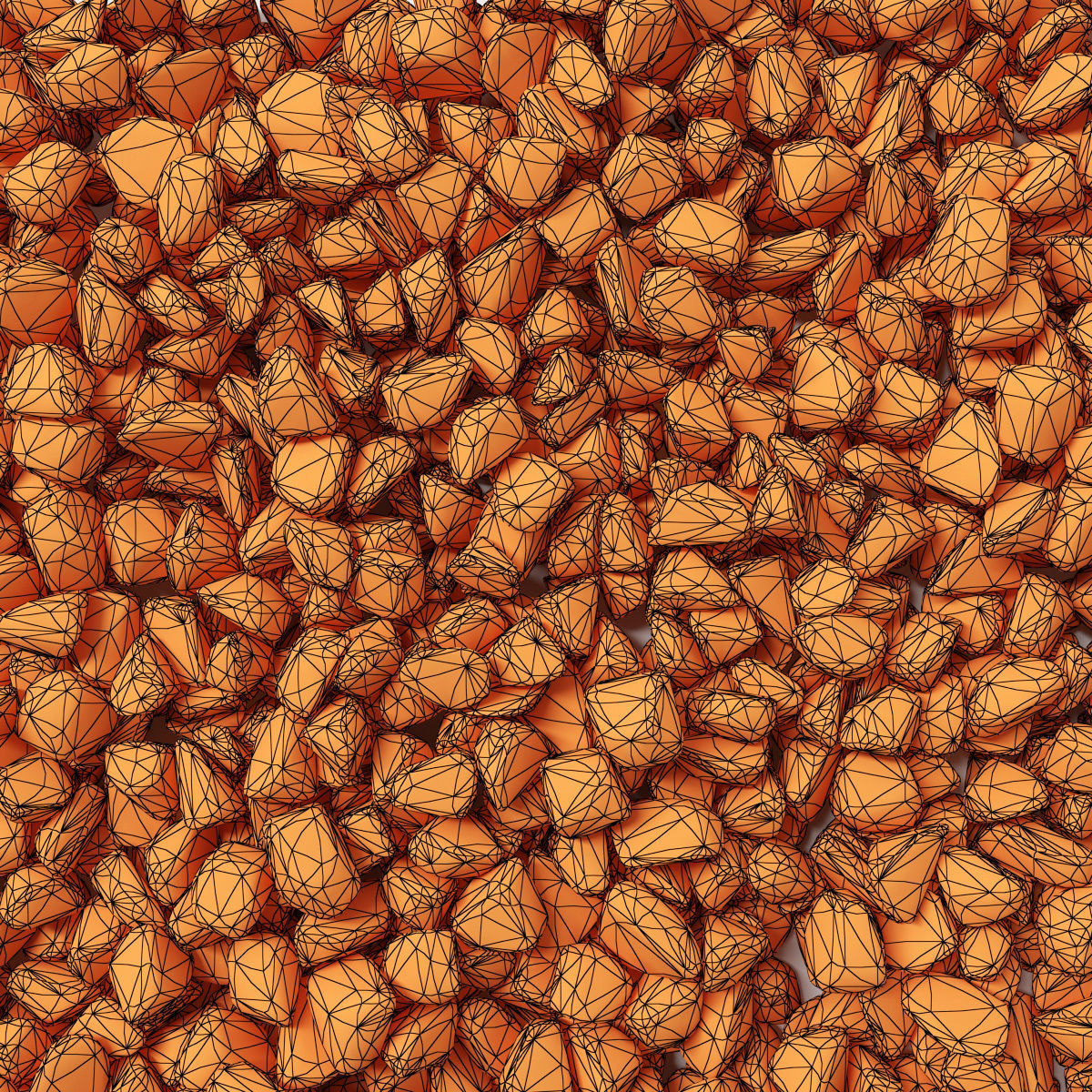 Gravel splinter decor Big kit n1 3D model_17