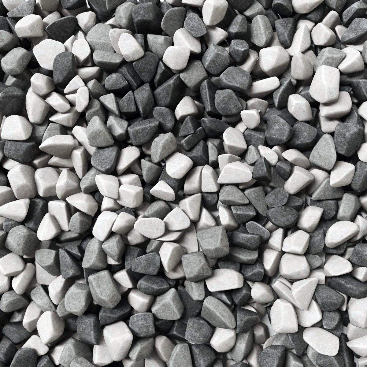 Gravel splinter decor Big kit n1 3D model_2