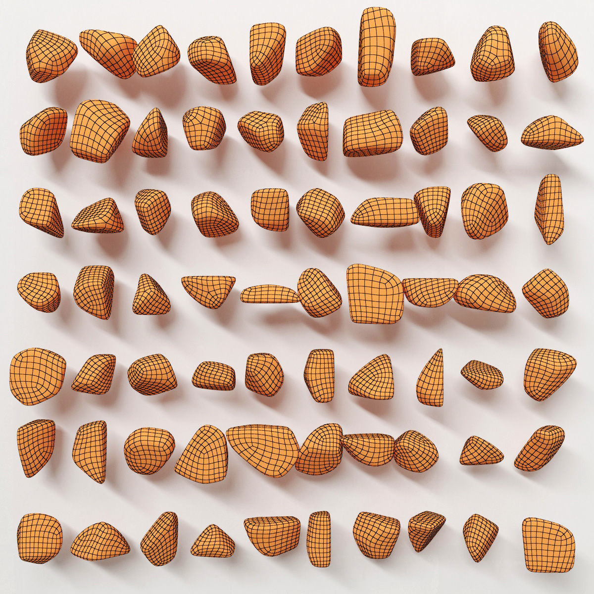 Gravel splinter decor Big kit n1 3D model_14