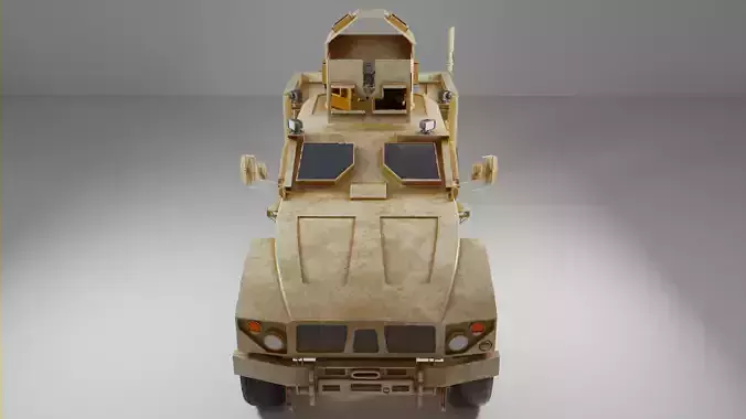 military vehicle oshkosh game ready model Free low-poly 3D model