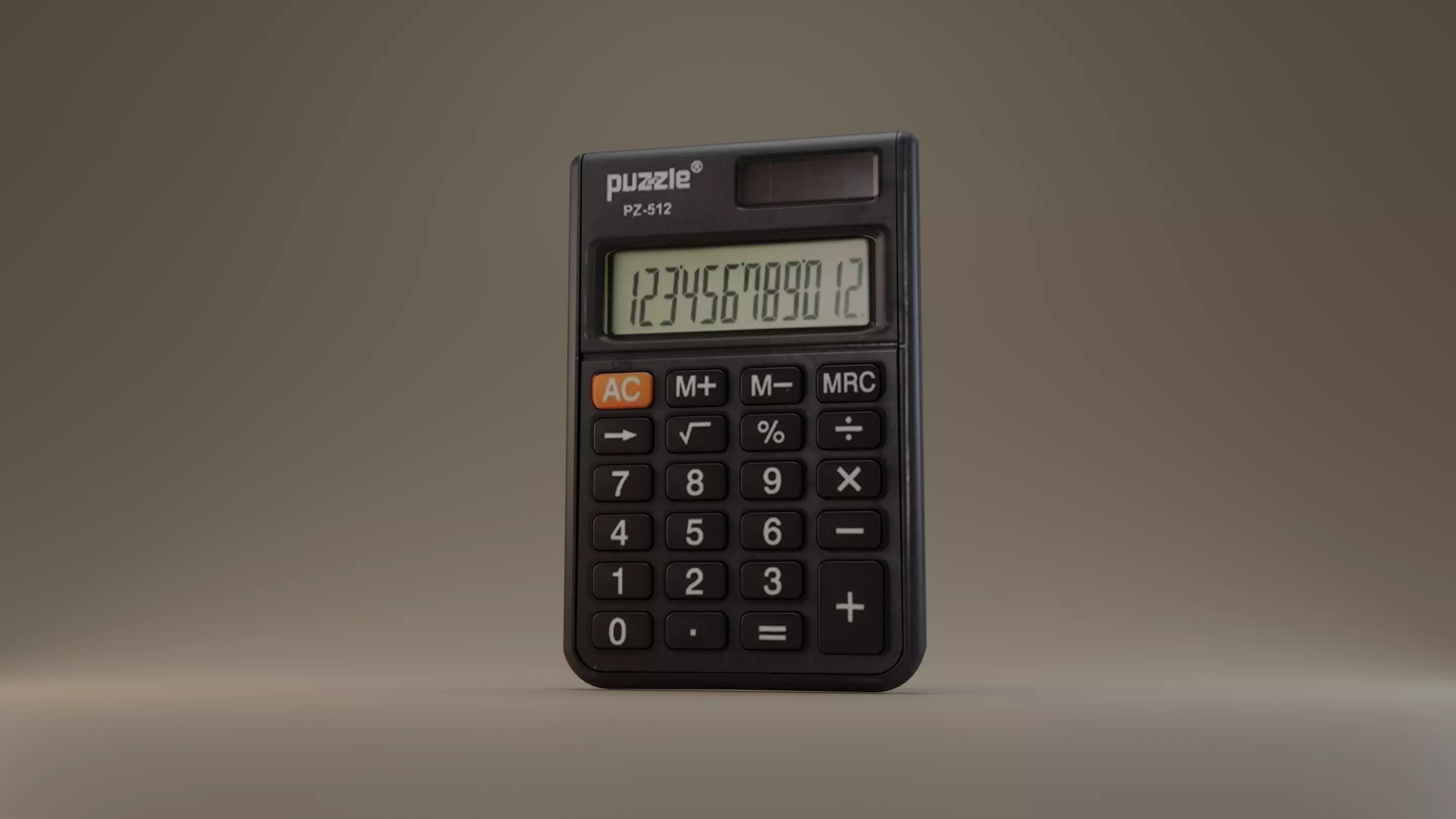 Calculator Low-poly 3D model_0