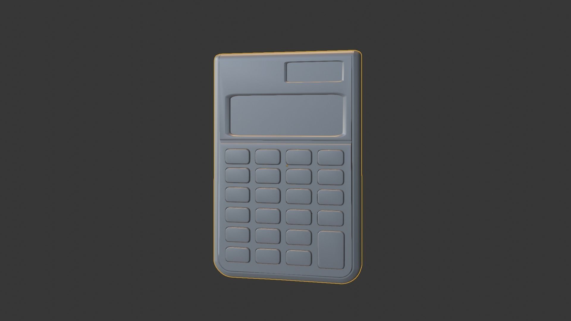 Calculator Low-poly 3D model_1