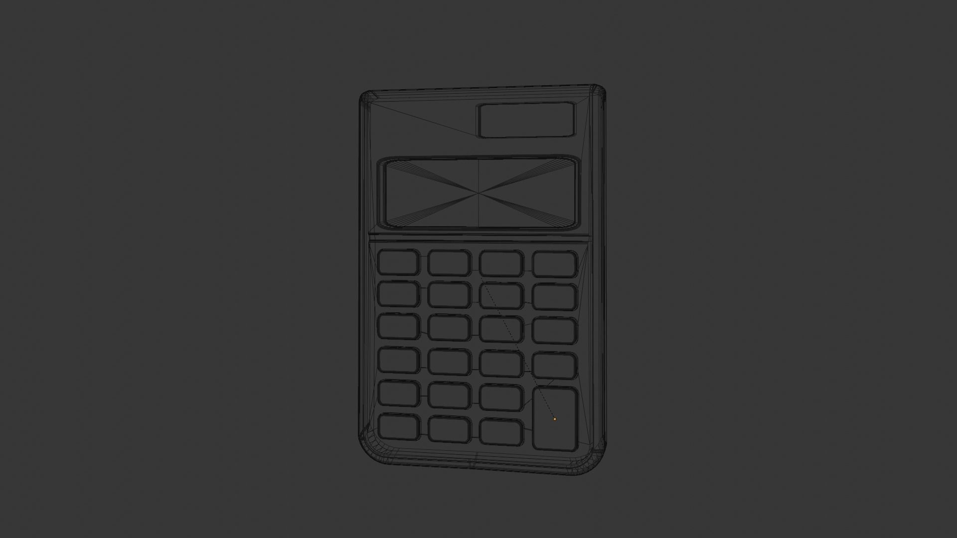 Calculator Low-poly 3D model_2