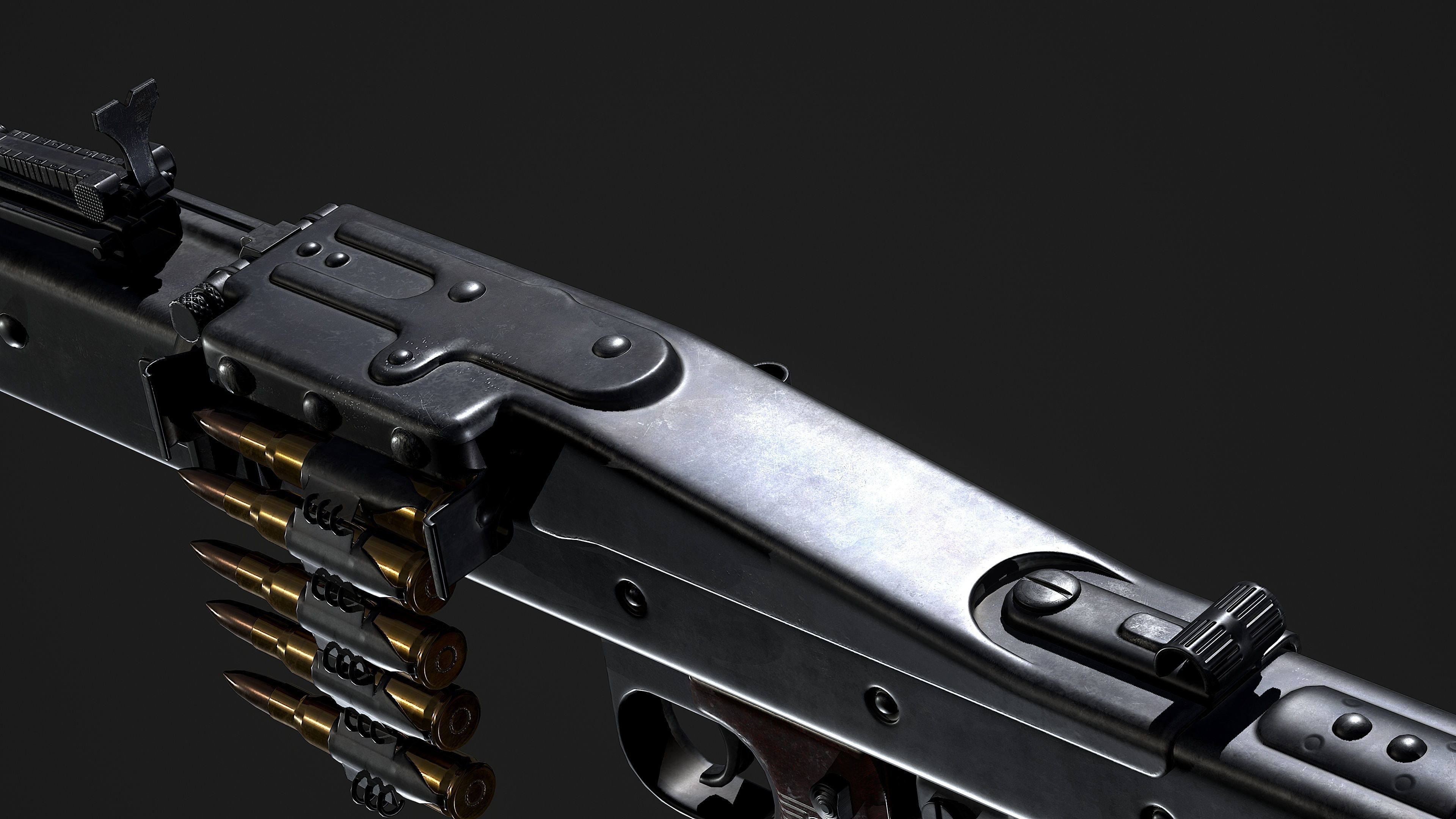 MG42 maschinengewehr 42 Low-poly 3D model_11