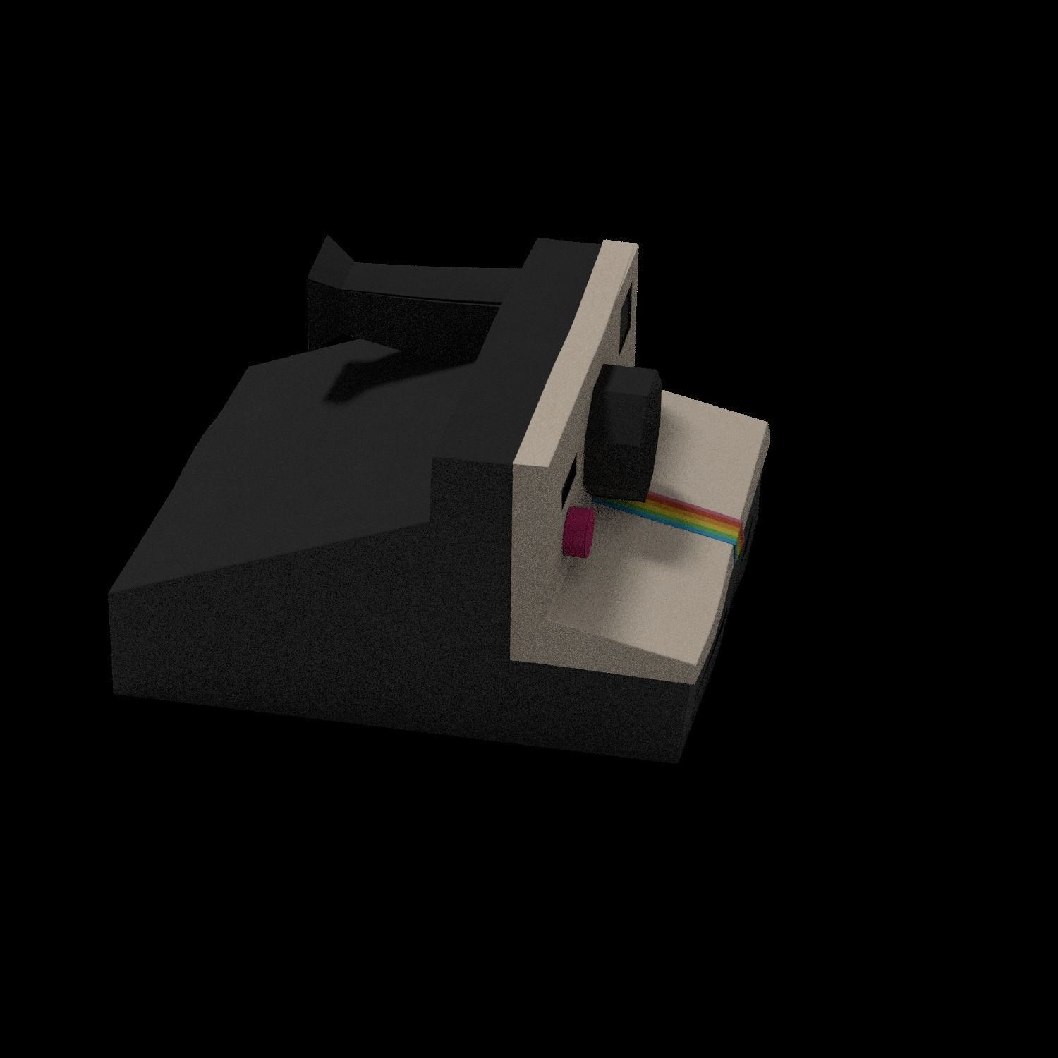 polaroid camera 3D model_3