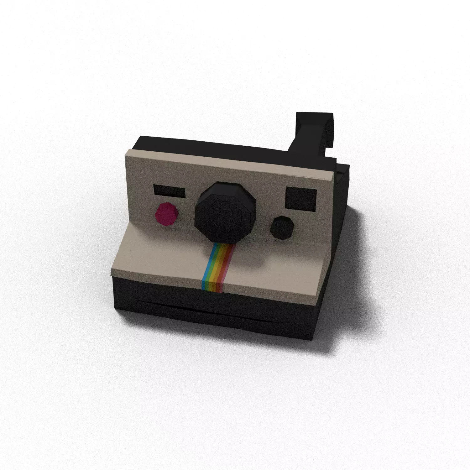 polaroid camera 3D model_0