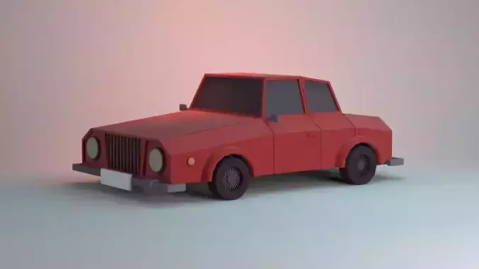 Toon Car Lowpoly