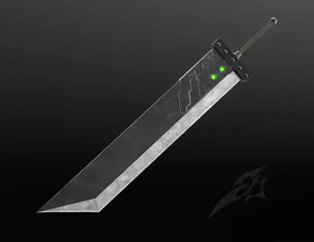 Buster Sword Life Size Scale  3D print model