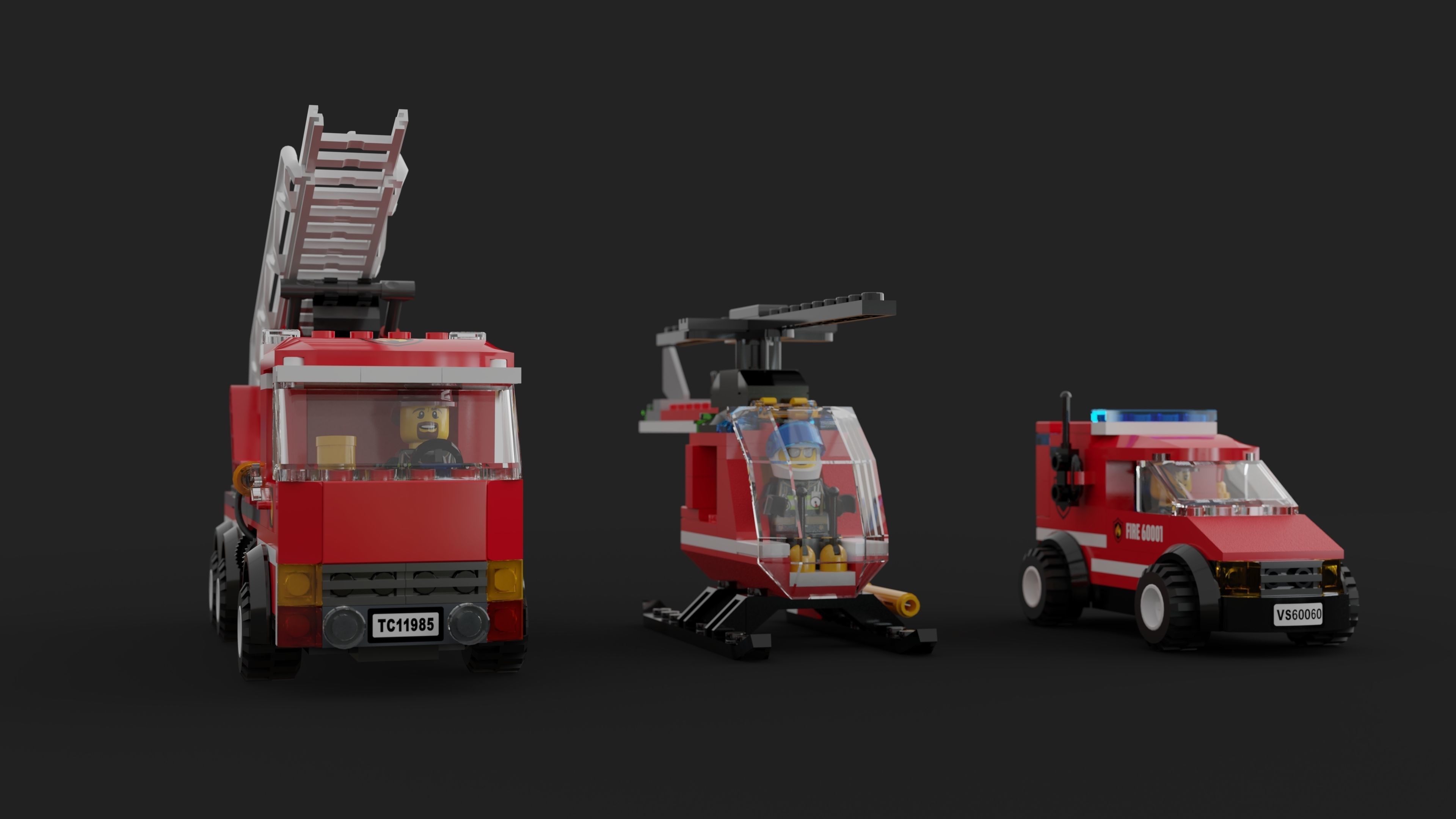 LEGO City - Fire Station 2013 3D model