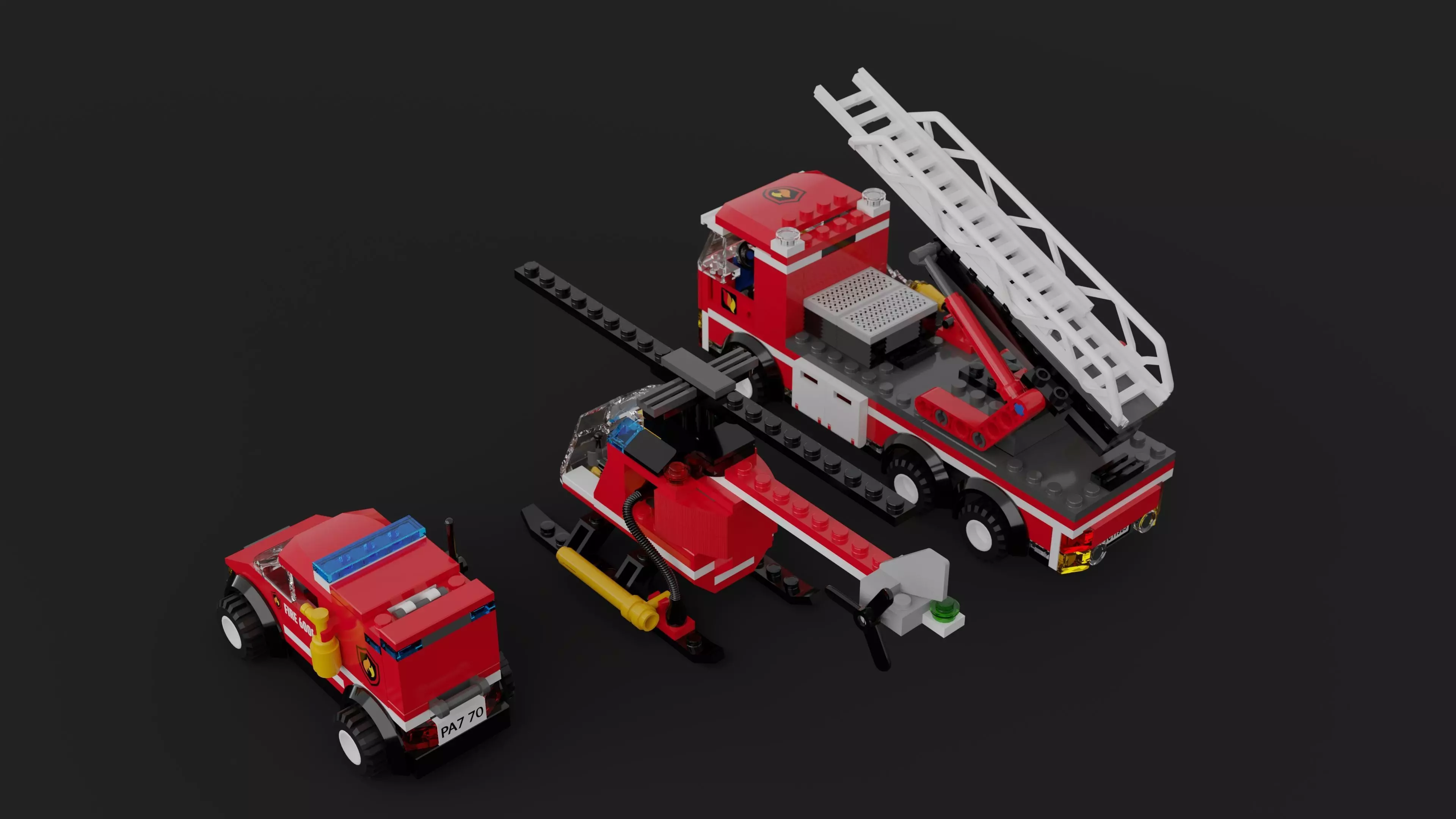 LEGO City - Fire Station 2013 3D model