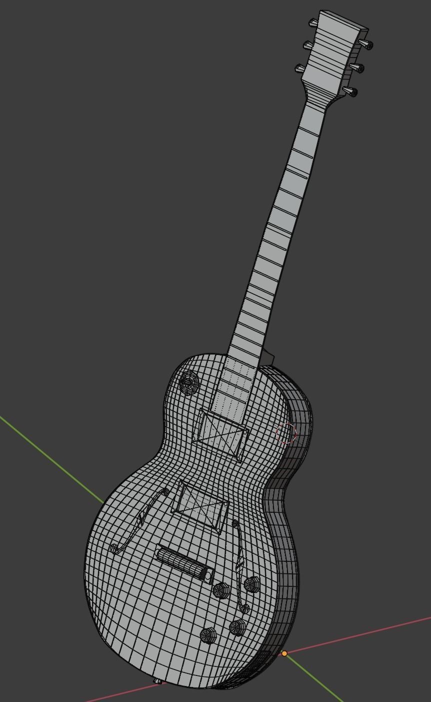 guitar electric 3D model_8