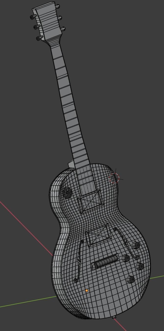 guitar electric 3D model_7