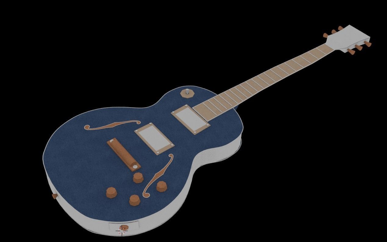 guitar electric 3D model_6
