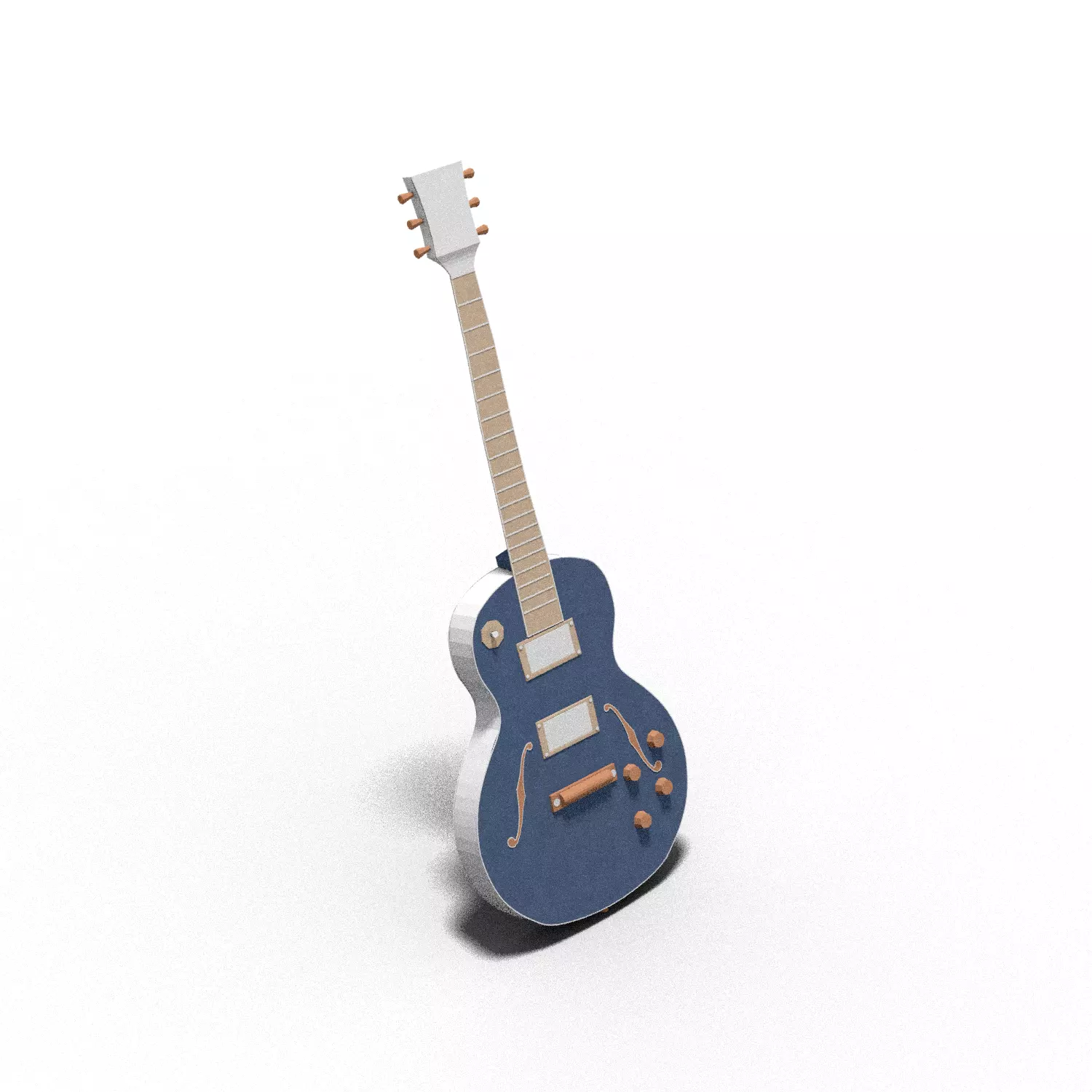 guitar electric 3D model_0