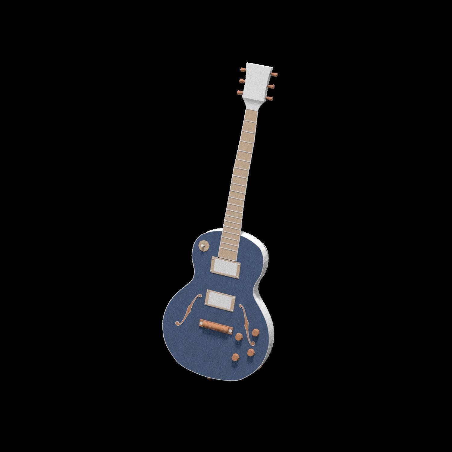 guitar electric 3D model_5