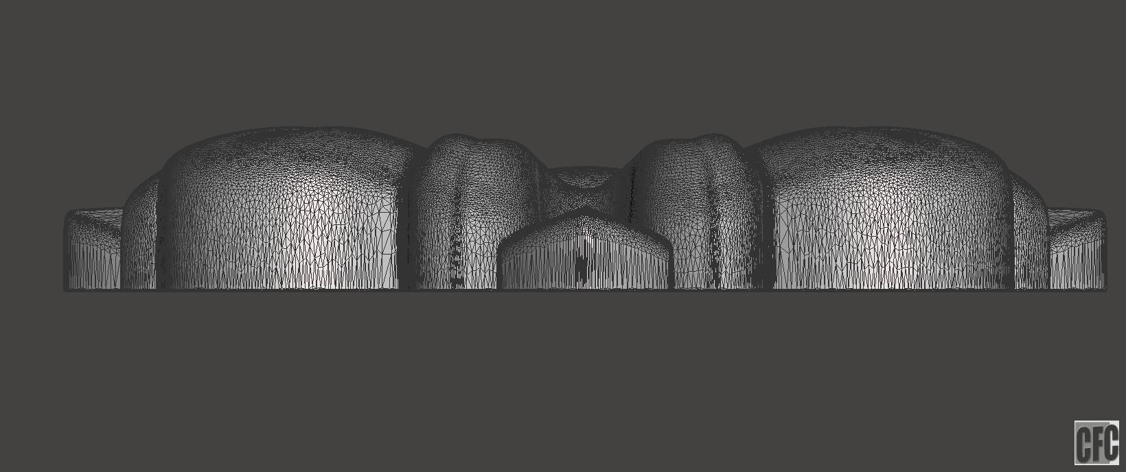 WoodCarving floral detail - 3d model for CNC - FlowerCFC14 3D print model_9