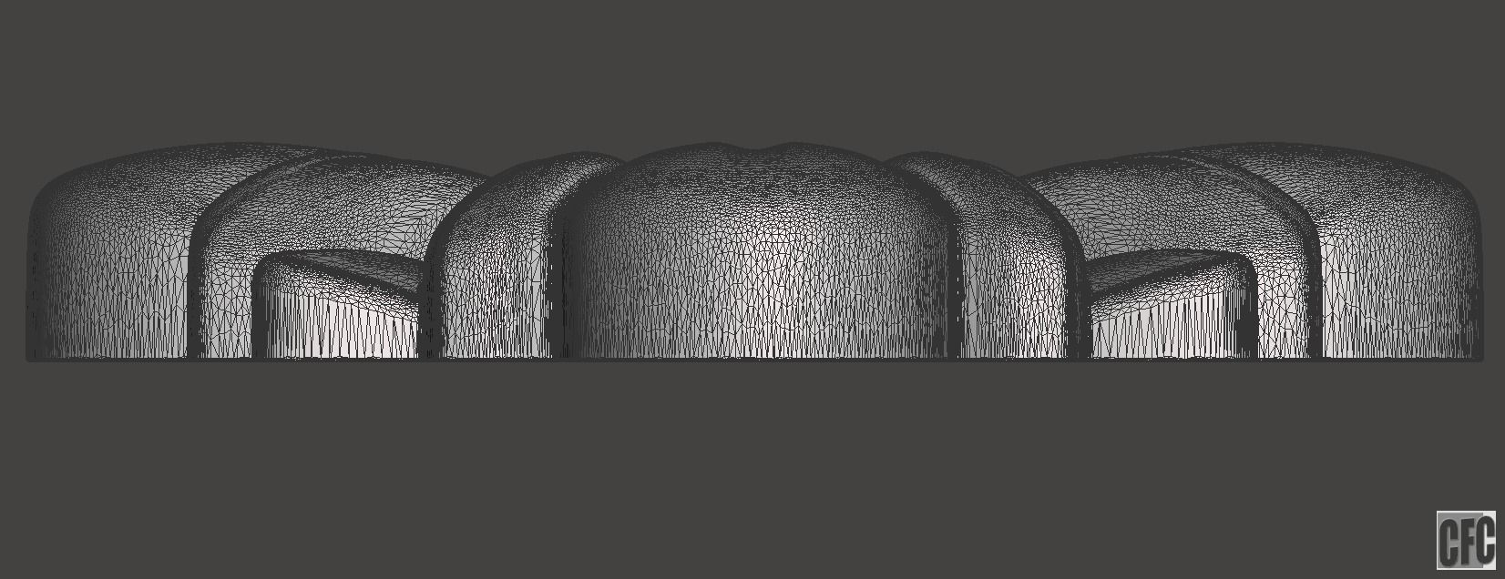 WoodCarving floral detail - 3d model for CNC - FlowerCFC14 3D print model_10