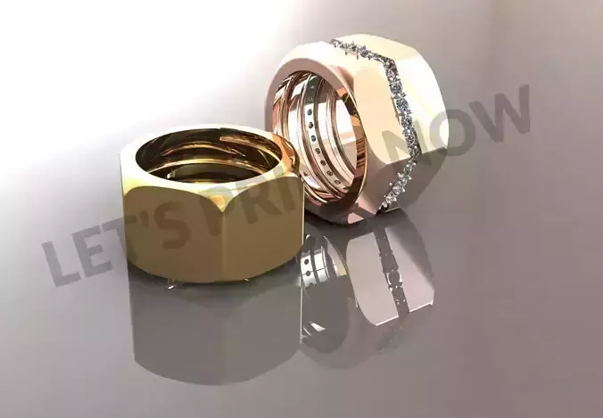 Nut with Stones  3D print model