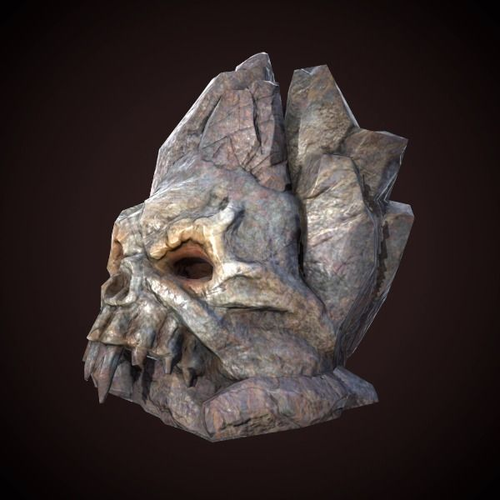 Statue skull