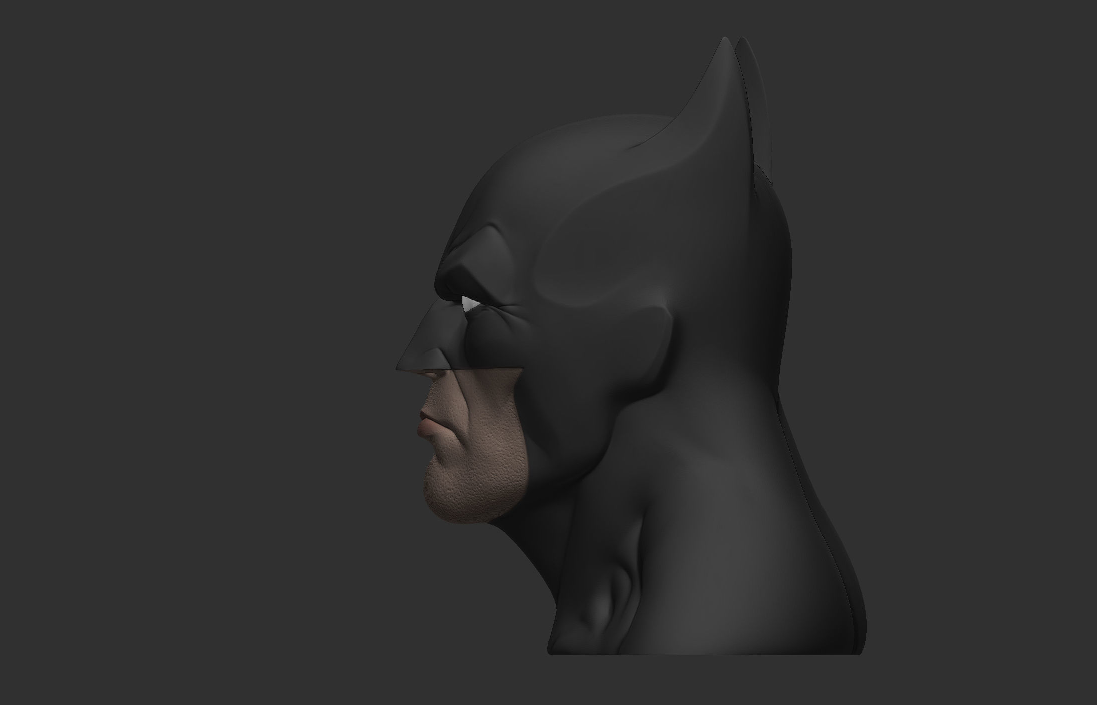 Batman Head 3D print model_20