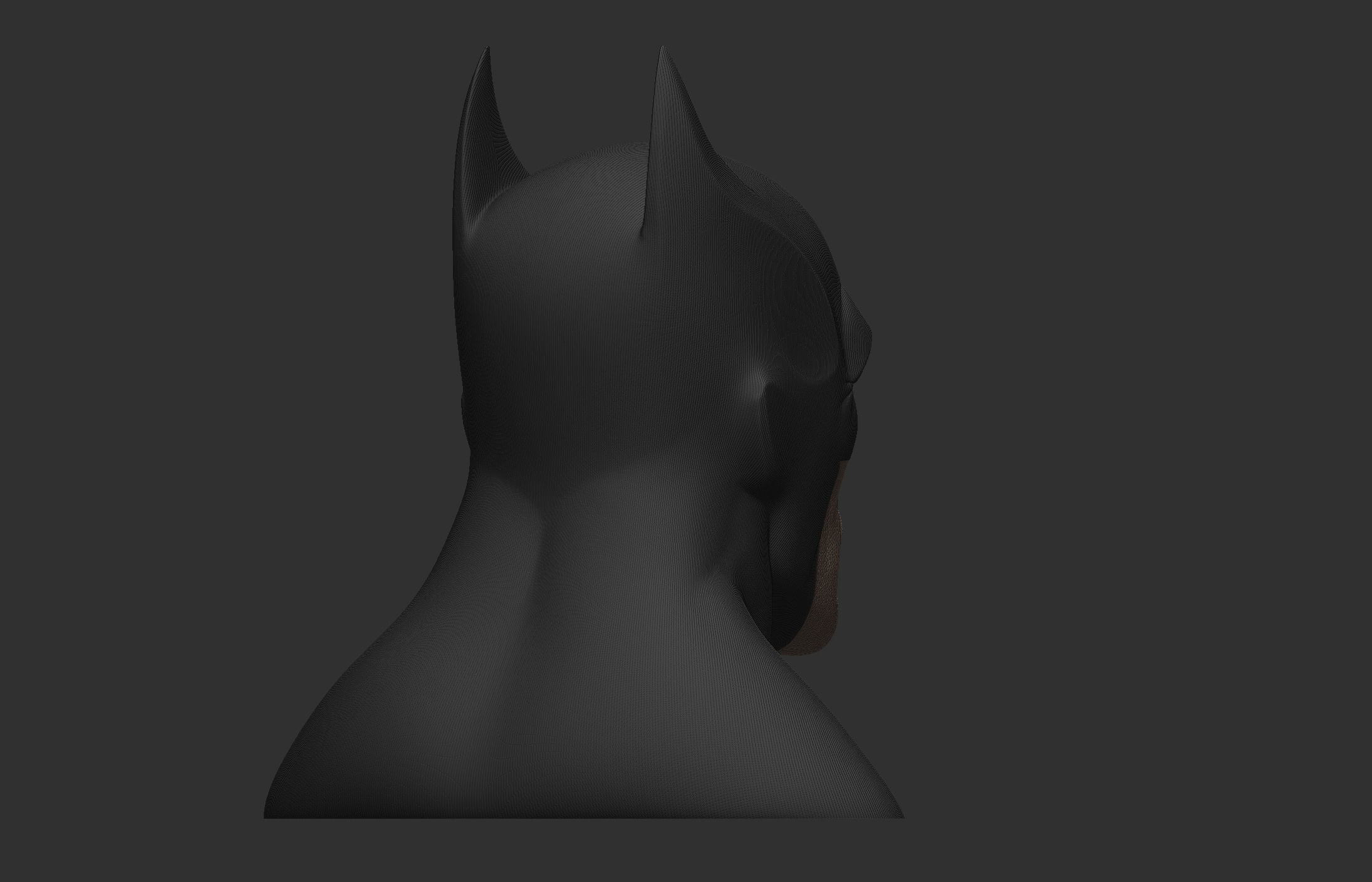 Batman Head 3D print model_30