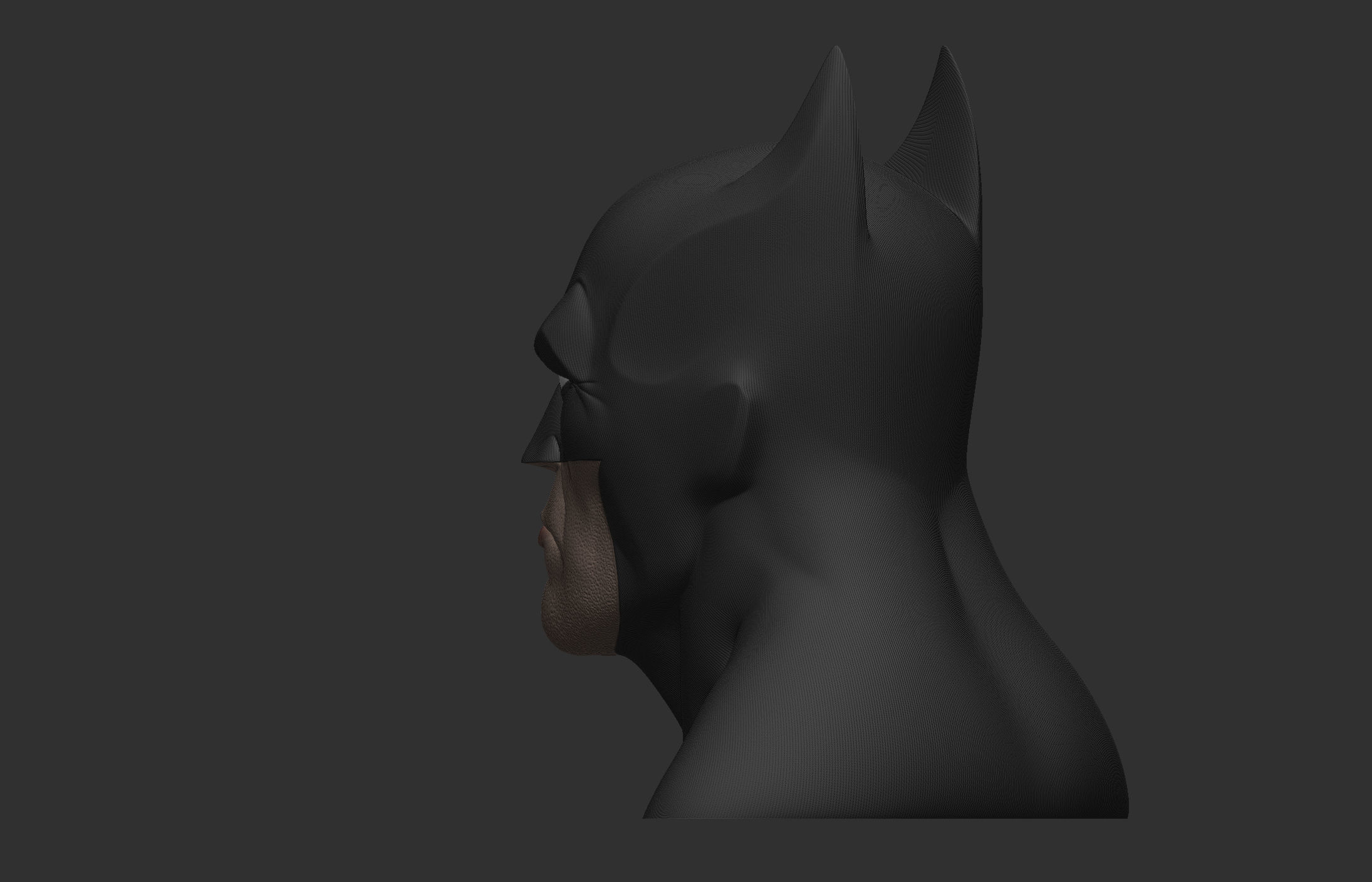 Batman Head 3D print model_34