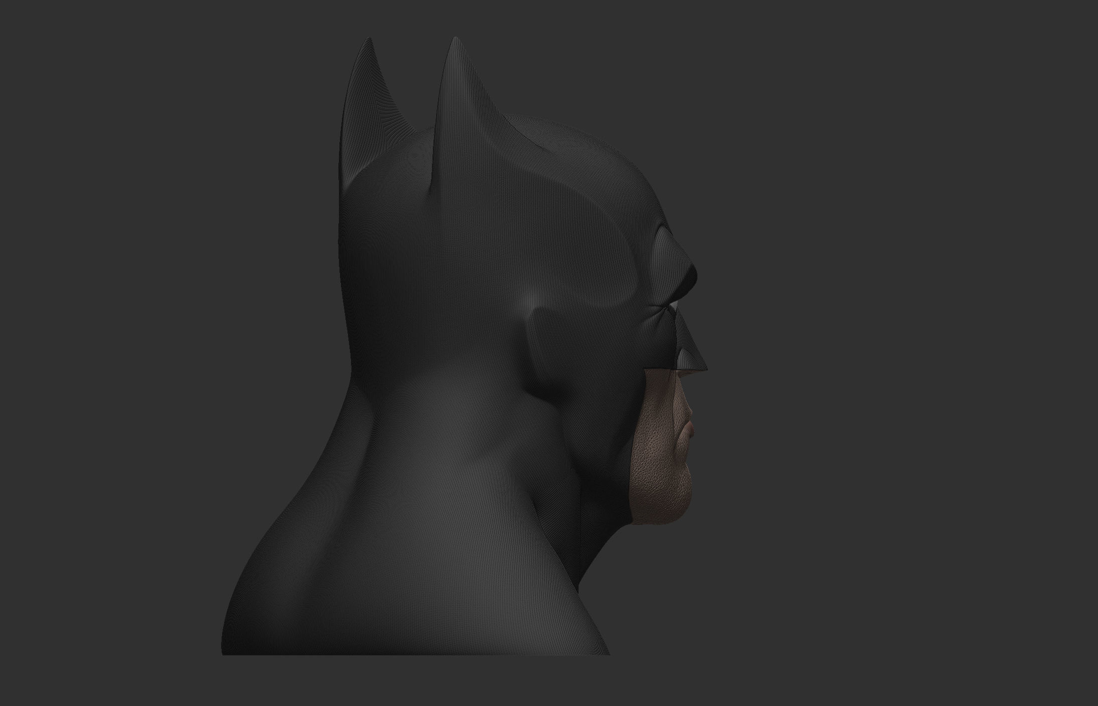 Batman Head 3D print model_29