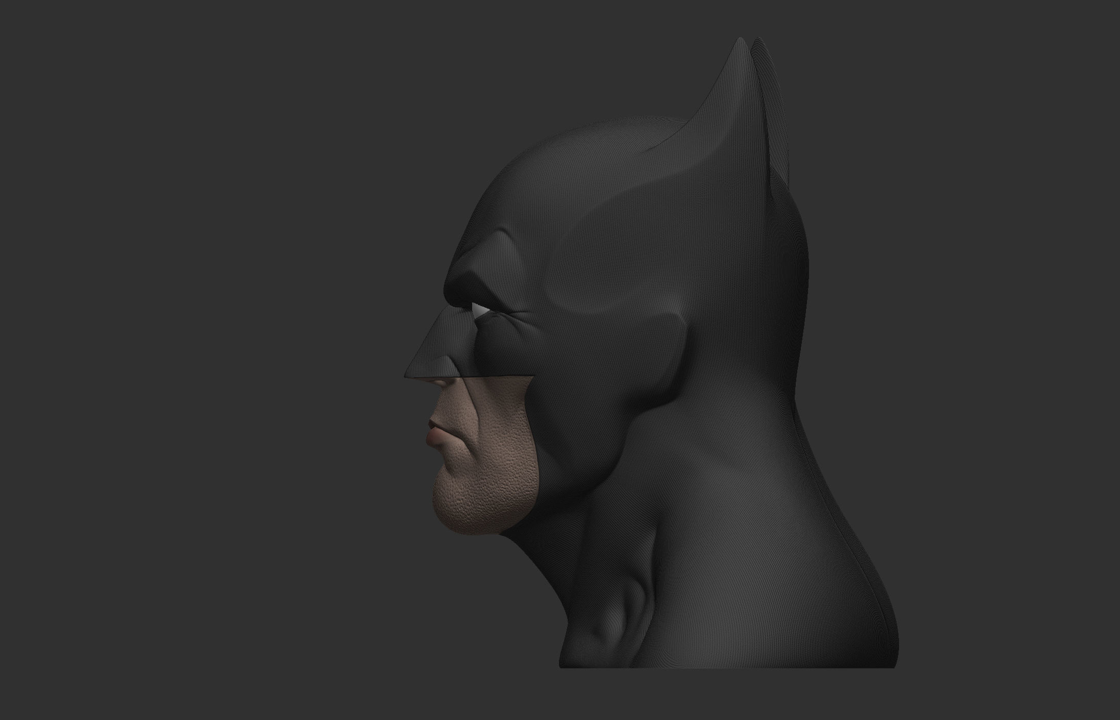 Batman Head 3D print model_35