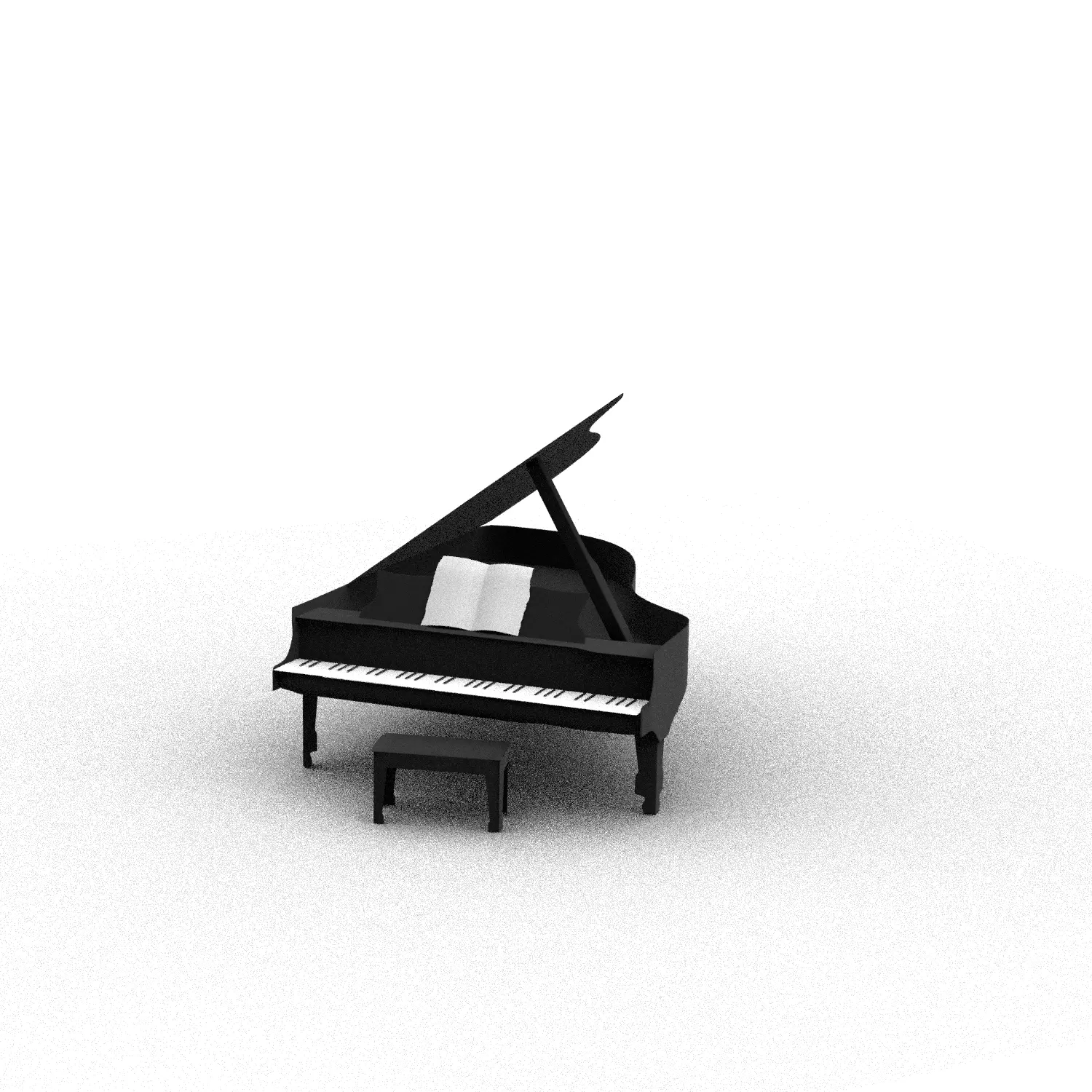 piano 3D model_0
