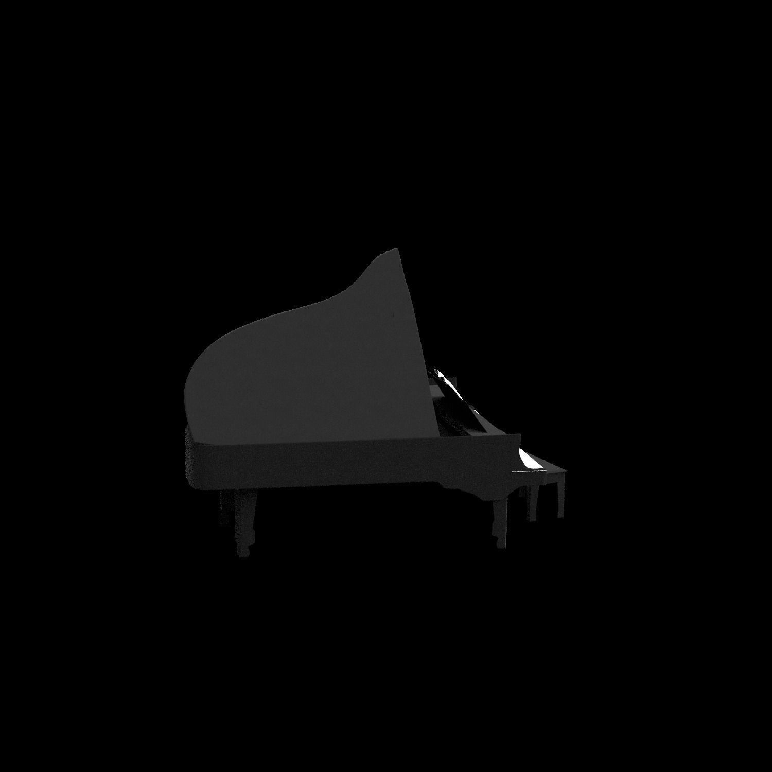 piano 3D model_2