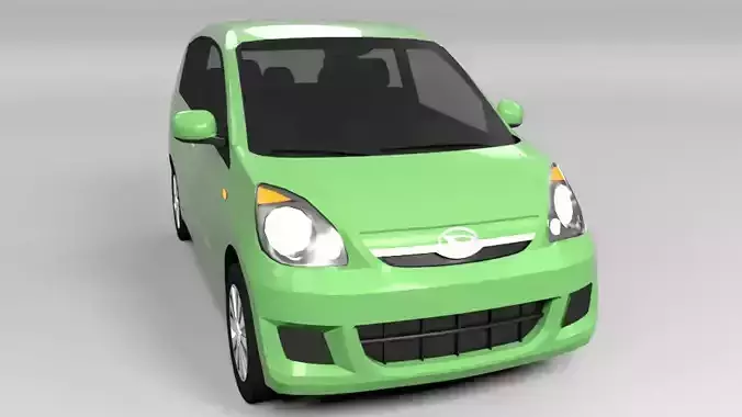 DAIHATSU COURE LOWPOLY Low-poly 3D model