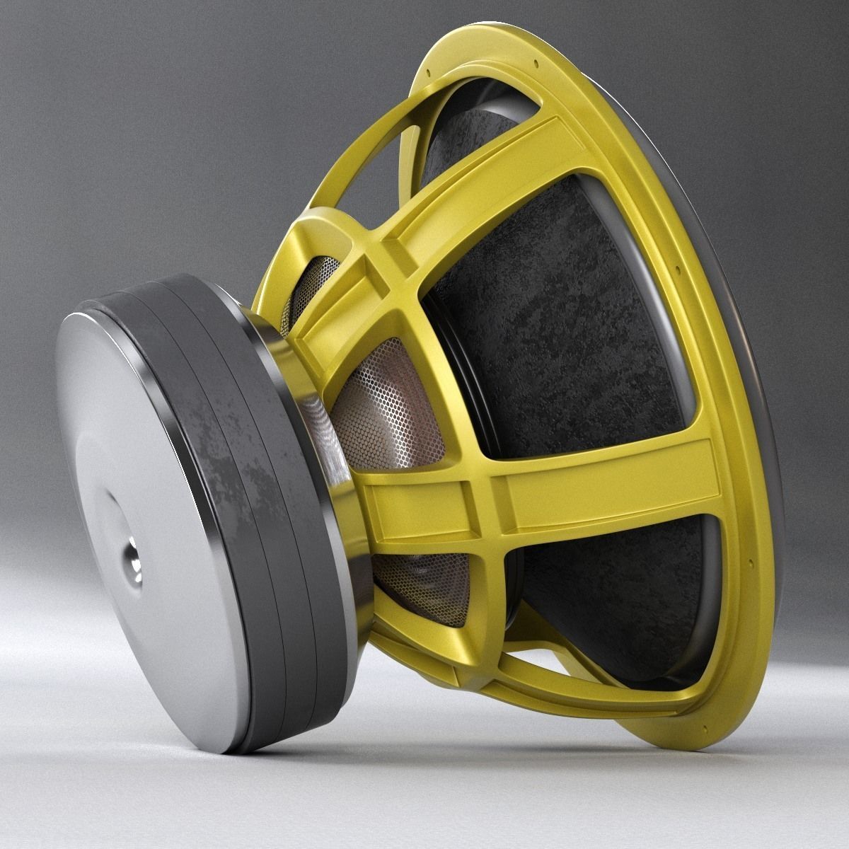 massive loudspeaker 5000w Ground Zero GZPW 18SPL 3D model_2