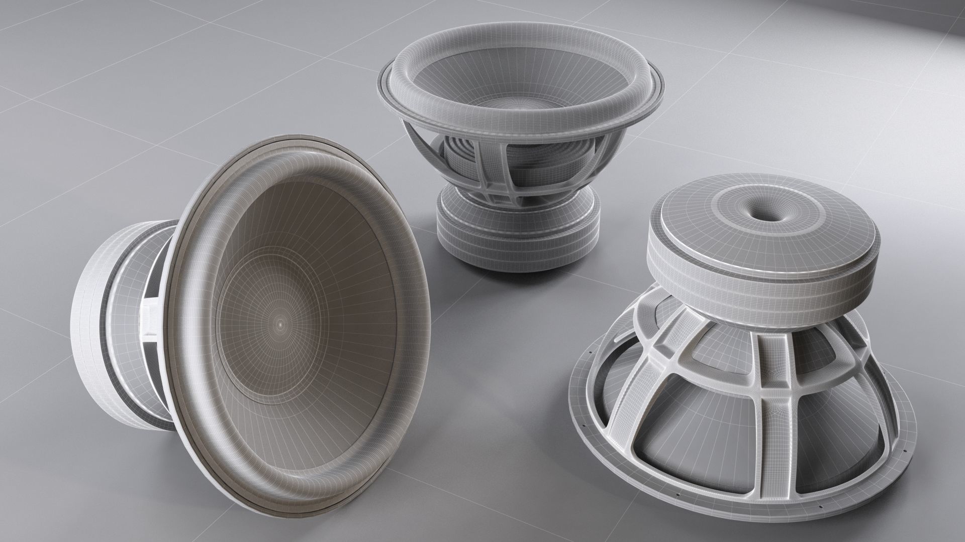 massive loudspeaker 5000w Ground Zero GZPW 18SPL 3D model_3