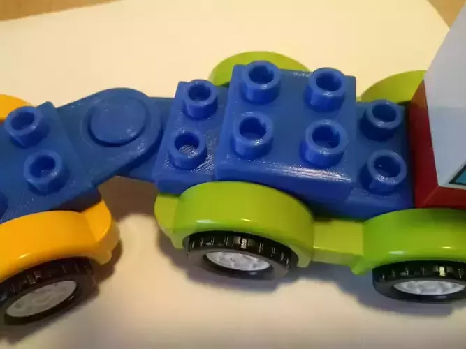duplo-car-compatible couplers - 3D printable - no support