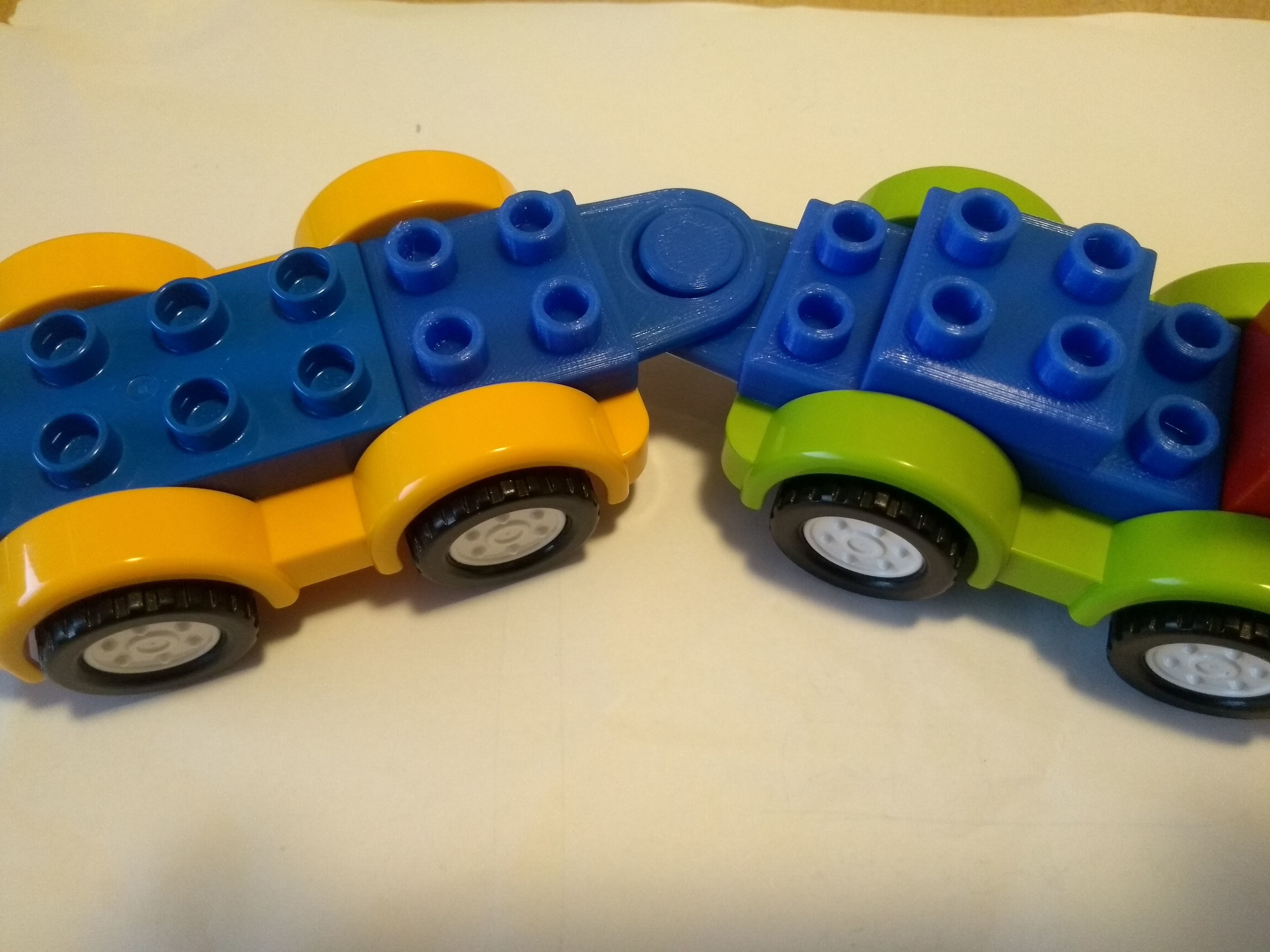duplo-car-compatible couplers - 3D printable - no support Free 3D print model_6