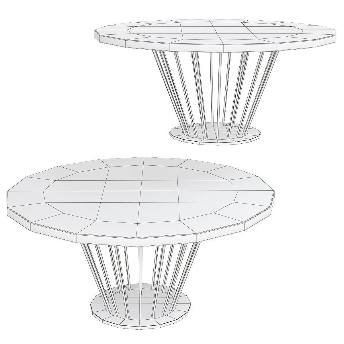 FILICUDI TALL COFFEE TABLE 3d model Low-poly 3D model_1