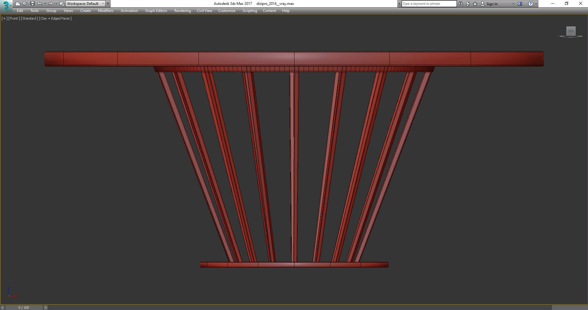FILICUDI TALL COFFEE TABLE 3d model Low-poly 3D model_2