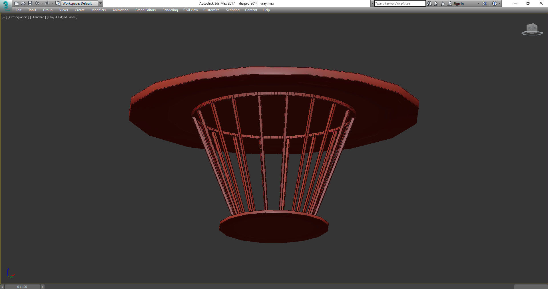 FILICUDI TALL COFFEE TABLE 3d model Low-poly 3D model_4